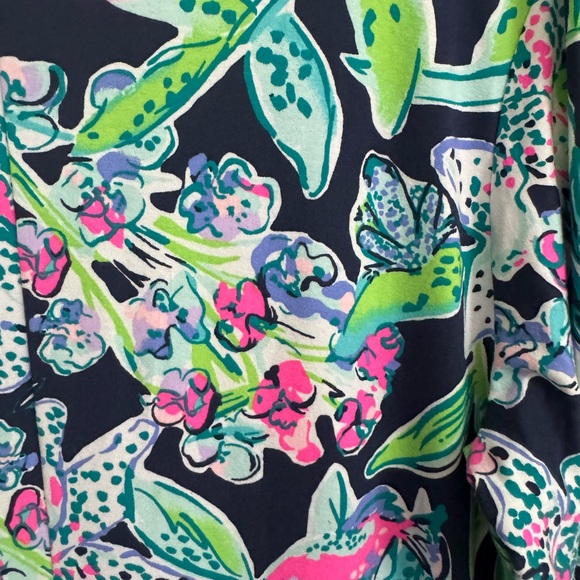 NEW NEW Lilly Pulitzer UPF 50+ FAYE MAXI DRESS Bright Navy Sway This Way - Picture 10 of 10